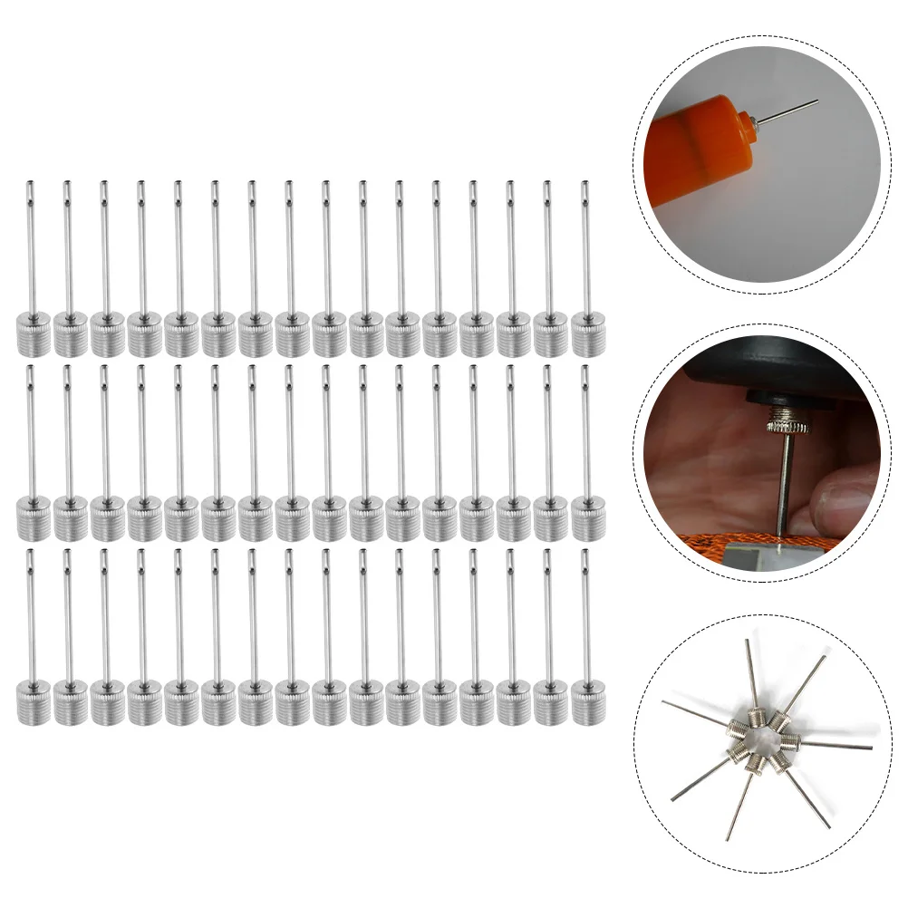 

200Pcs Stainless Steel Pump Needle Air Needle for Basketball Football Soccer Volleyball Multi-Function Ball Inflation