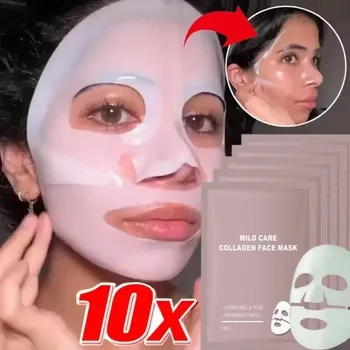 Bio Collagen Face Mask Shrink Pores Deep Hydrating Overnight Mask Moisturizing Refreshing Brightening Face Skin Care 1