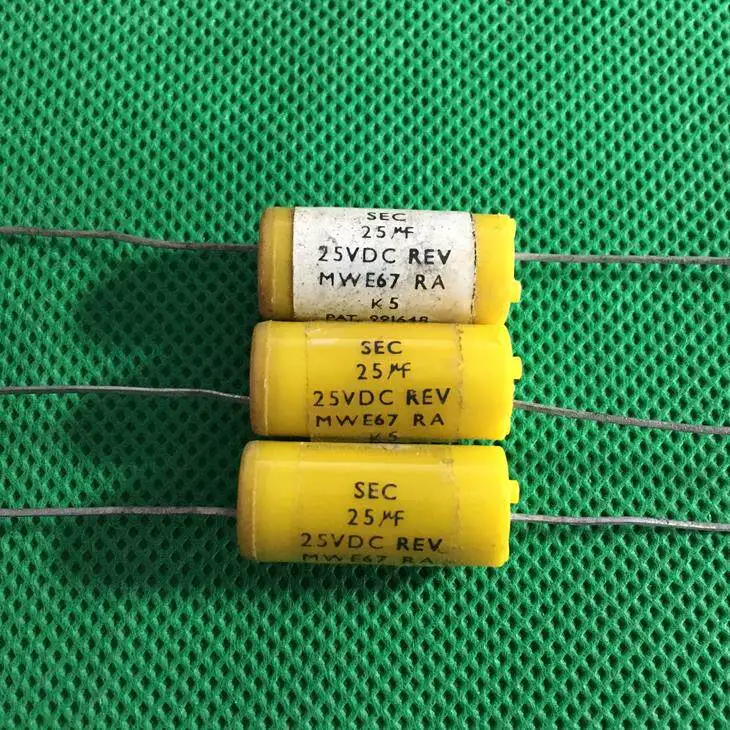 condensateur-electrolytique-cathodique-a-tete-rouge-modele-vintage-pour-sec-usa-en-bakelite-et-teflon-25-µf-25-v-10-pieces