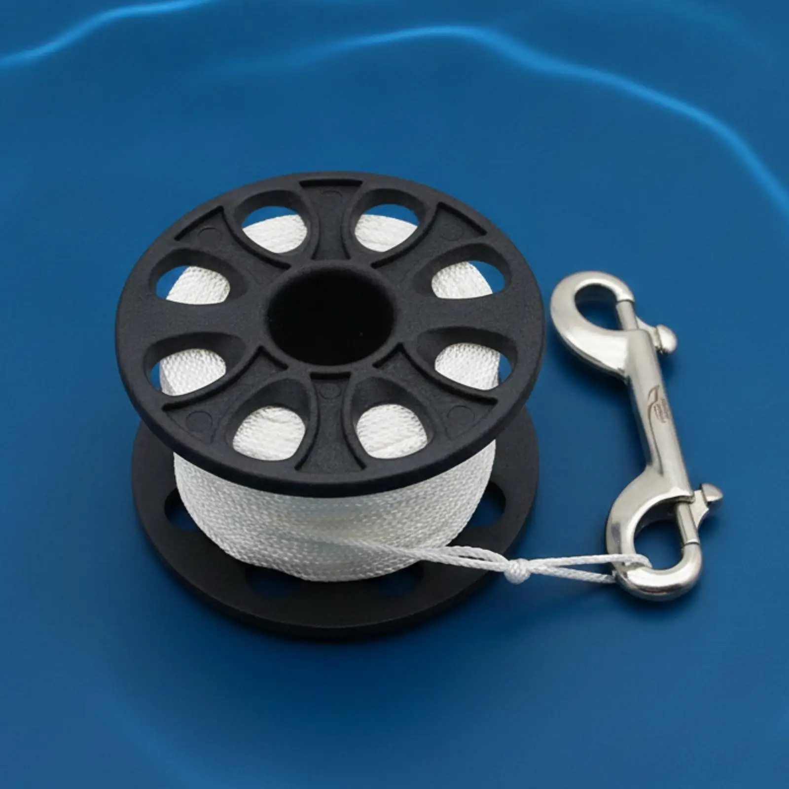 Scuba Diving Finger Spool Negative Buoyancy Dive Spool with Double Hook Snap Knot-Resistant for Marker Buoy Deployment