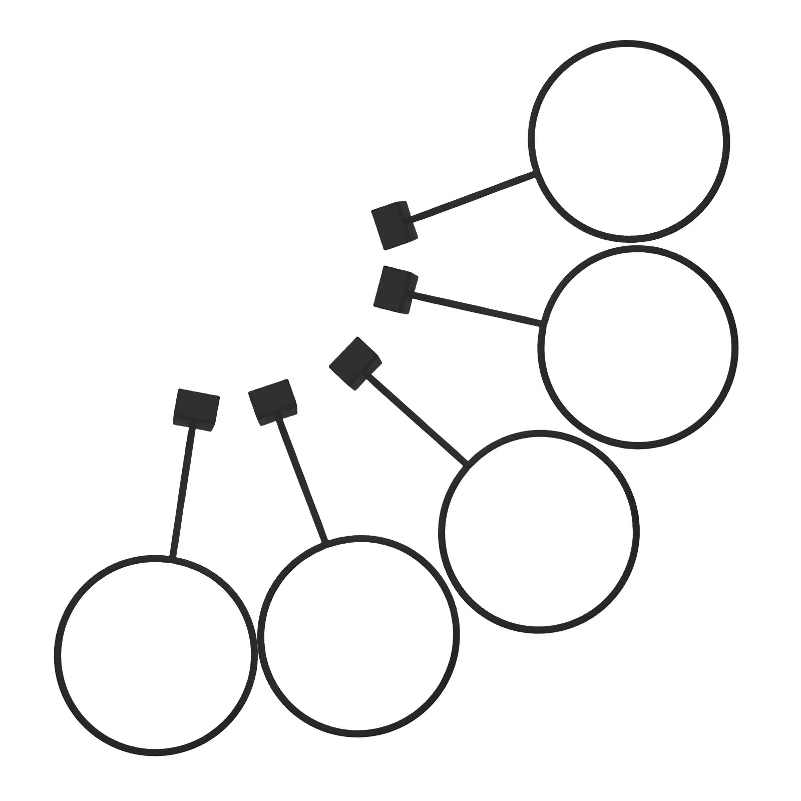 

5Pcs Wall Mount Basketball Football Display Rack Heavy Duty Steel Sports Equipment Organizer for Home Gym Retail Space White