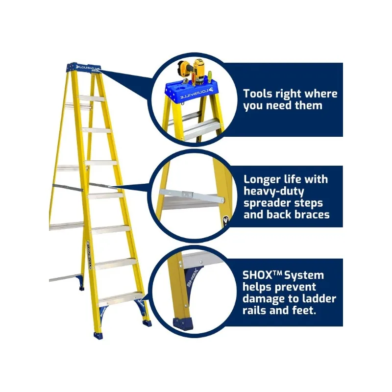 FS2008 8-Foot Step Ladder, 8 feet, Yellow