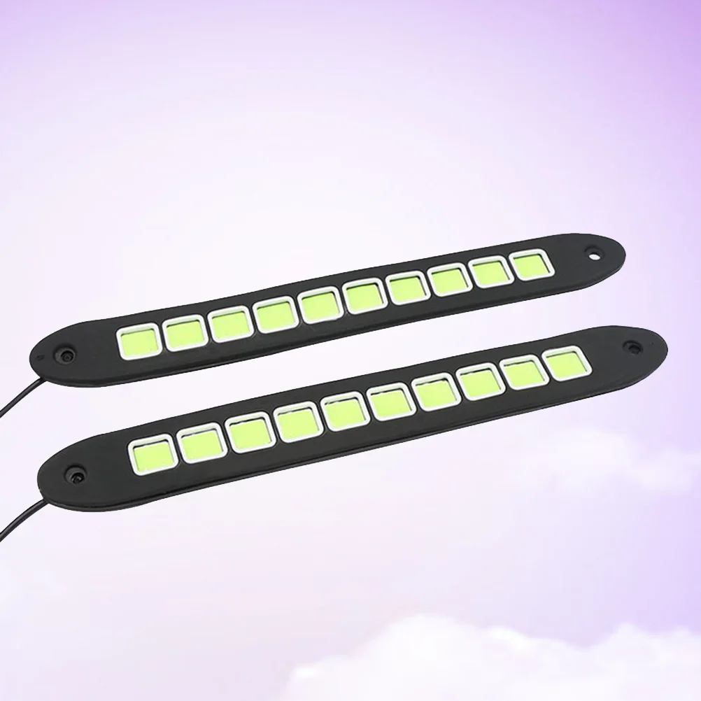 

2Pcs LED Cob White High Power Daytime Running Light Waterproof Flexible Vehicle Driving Lamp LED Vehicle Light