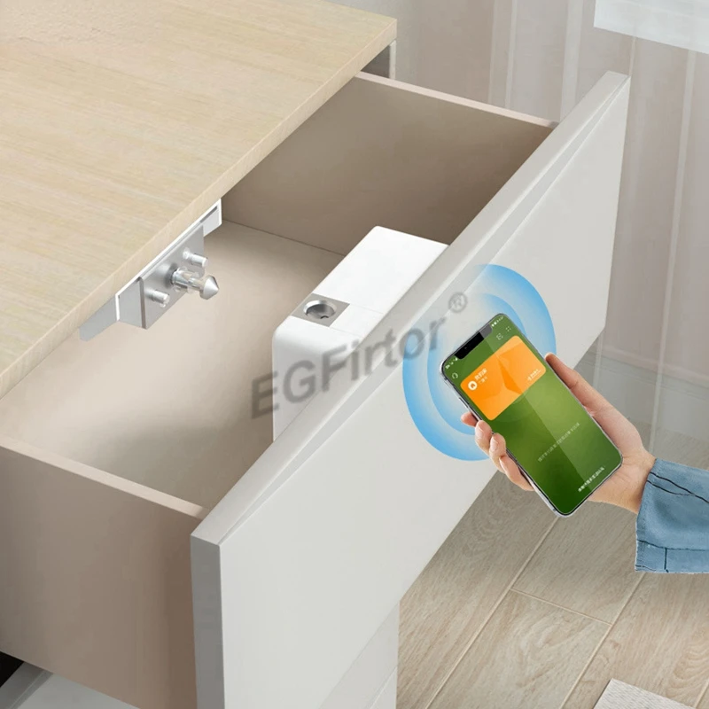 NFC Drawer Door Lock Invisible Electronic Cabinet Wooden Lock IC Card Lock Keyless Smart Hidden RFID IC Card Digital Locker