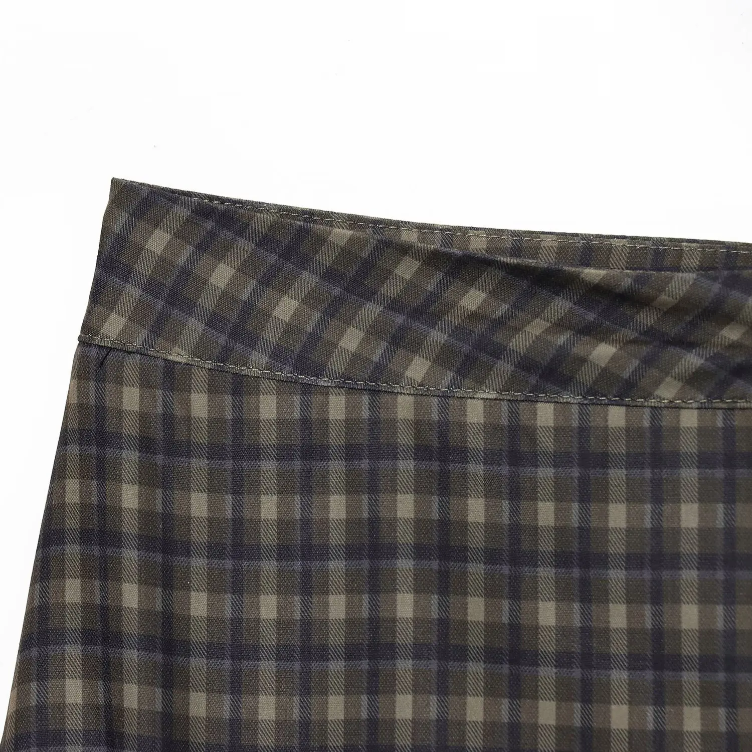 Faionable Plaid Spitze Rock frauen Kleidung Vielseitig Herbst Neue Sle Asymmetrische Stand Fit Polyester Casual Rock