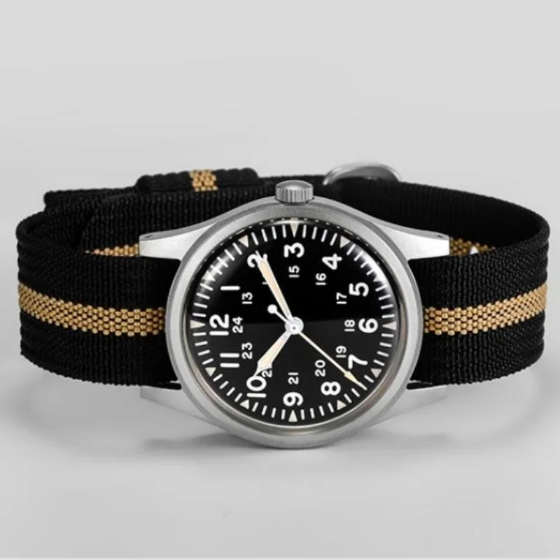 RDUNAE 2025 جديد ساعة كوارتز رجالية ميوتا سوبر 2035 RA03 34.5 مللي متر ريترو العسكرية مقاوم للماء مضيئة الفولاذ المقاوم للصدأ Reloj Hombre