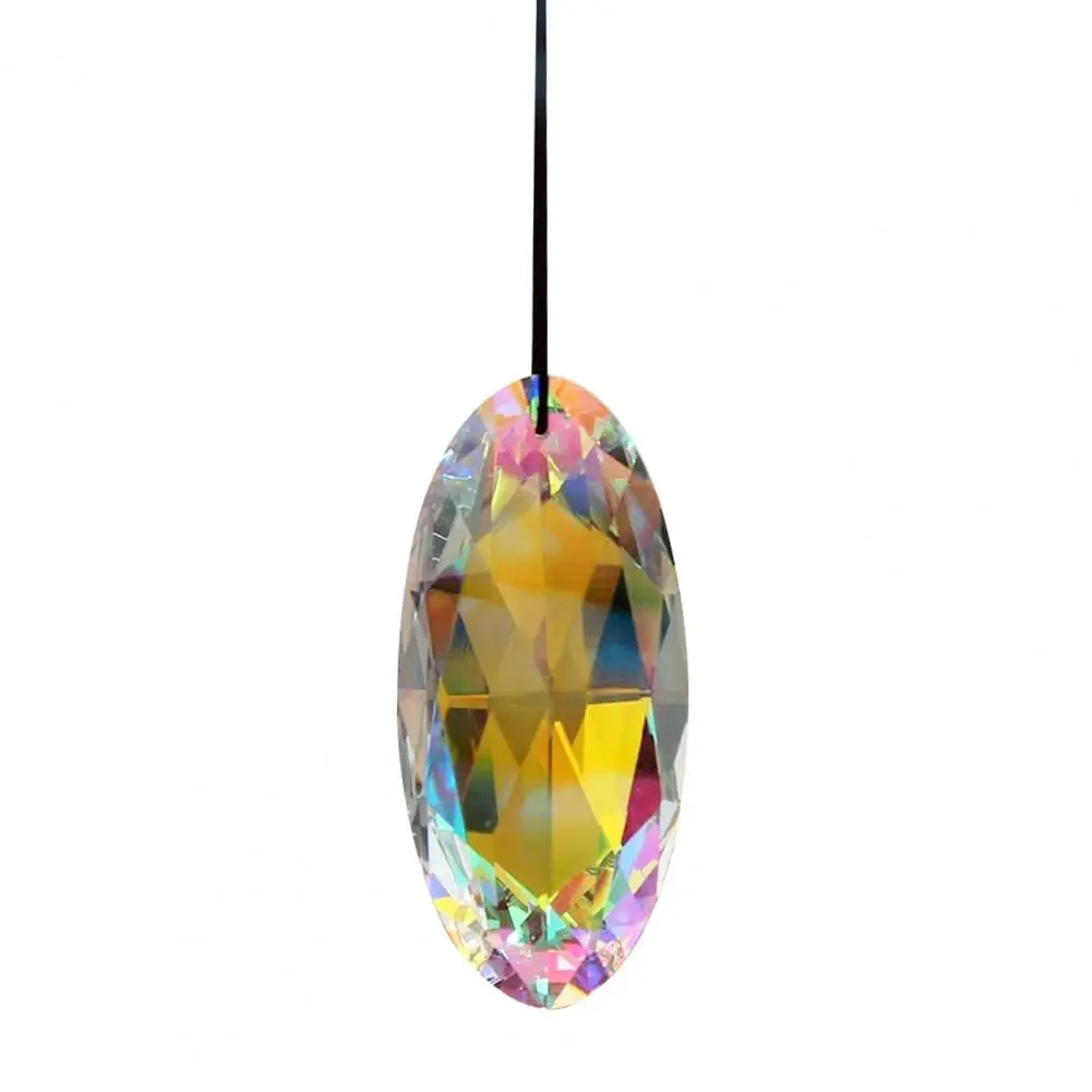 Suncatcher Hanging Prism Pendant Handmade Faux Prisms for Garden Decor Window Rainbow Maker Chandelier