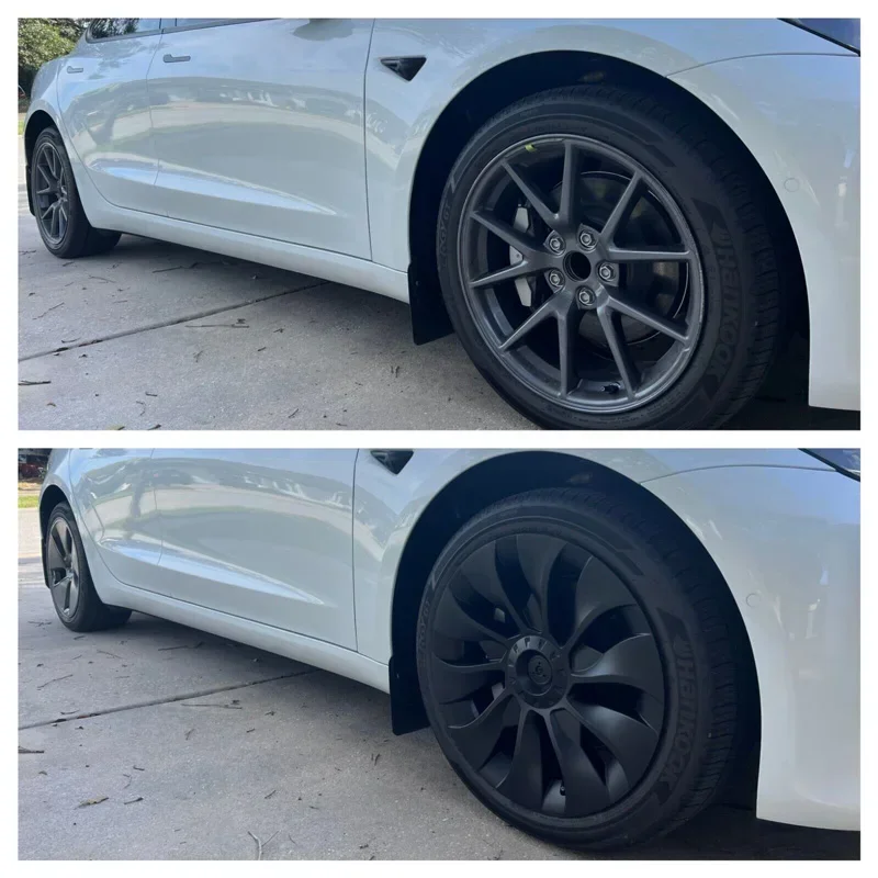 Car Performance Substituição Cap Roda, Hubcap, Full Rim Cover, Acessórios para Tesla Model 3, 18 \