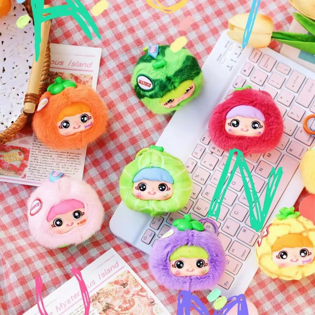 

Таинственные фрукты, плюшевая слепая коробка, милая любозная серия, ручная кукла, мягкая игрушка для снятия стресса, подарок для коллекции, оптовая продажа