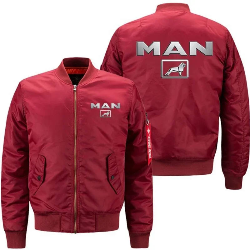 Chaqueta de vuelo con cremallera para hombre, chaquetas gruesas, cálidas, informales, Coa, invierno, 2023