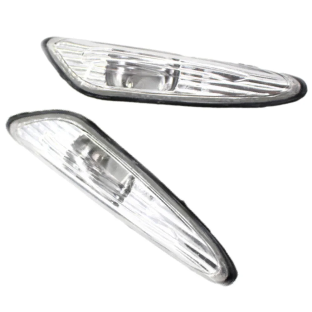 2pcs Car Smoke Side Marker Repeater Indicator Light Turning Signal Lamp For BMW E46 Sedan Wagon 3 Series Facelift 2002-2005