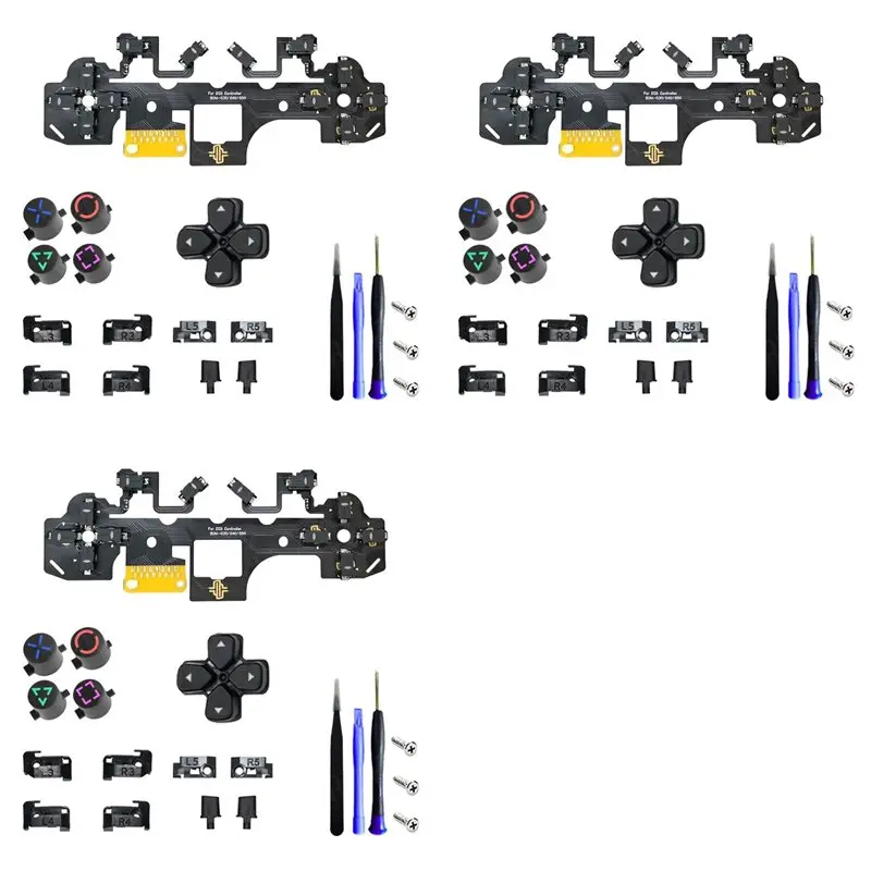 fedi-3x-ergonomic-micro-switch-tactile-clicky-hair-trigger-kit-for-ps5-bdm-030-040-050-12key-click-circuitboard-kit-a