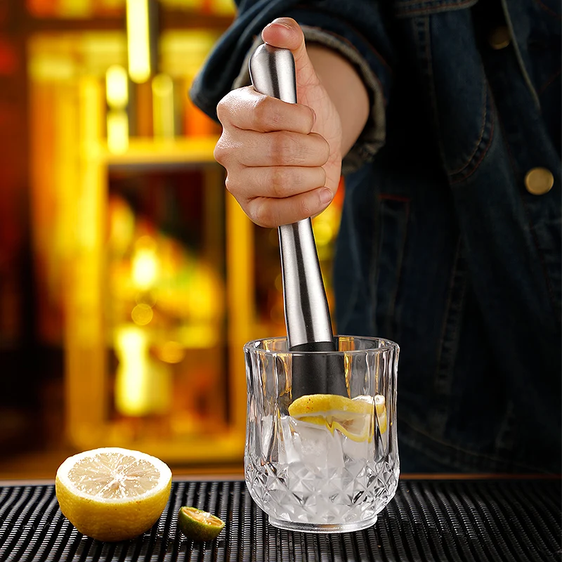 

Stainless Steel Crushed Ice Hammers Manual Ice Crushers Fruit Lemon Rammer Bar Tools Shaker Cup Cocktail Ice Muddler Crushed