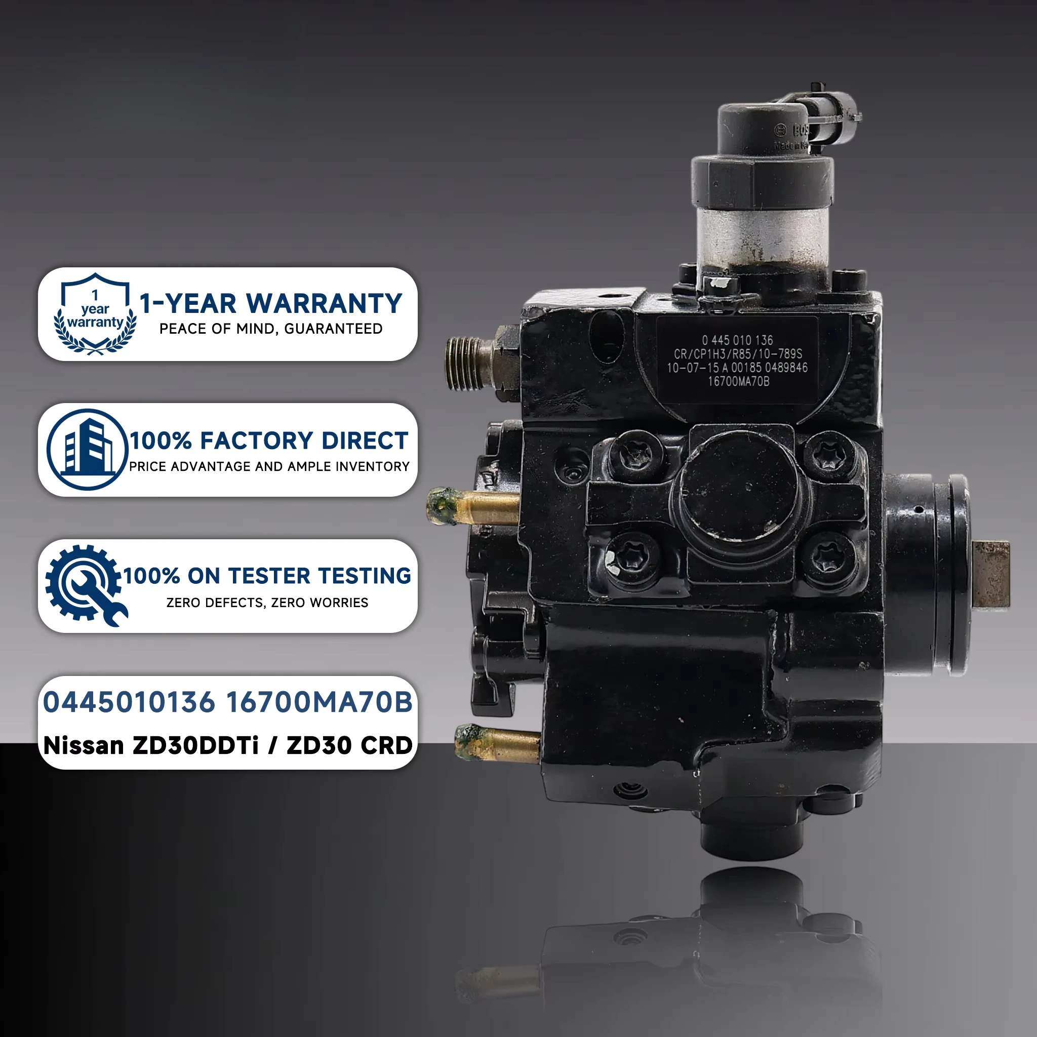 0445010136 0986437031 Diesel Injection Pump 16700-MA70B 16700-MA70D for Nissan Patrol GU ZD30 CRD Wholesale