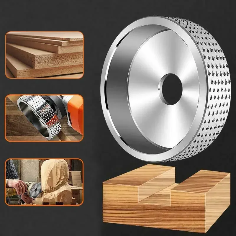 16/22mm Bore Round Wood Angle Grinding Polishing Wheel Sanding Carving Rotary Tool Abrasive Rotary Disc Tungsten Carbide Power