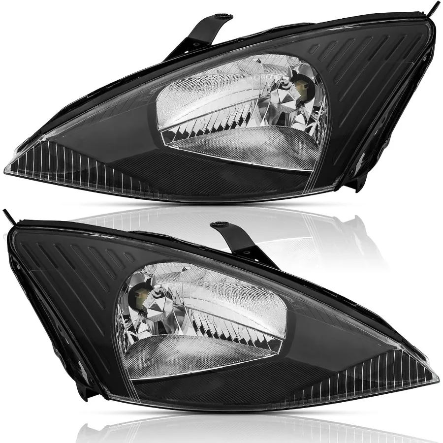 

Headlights Assembly Pair for 2000-2004 Focus SE LX ZTS ZX3 ZX5 LX Halogen Headlamps Replacement Driver and Passenger Side LH RH