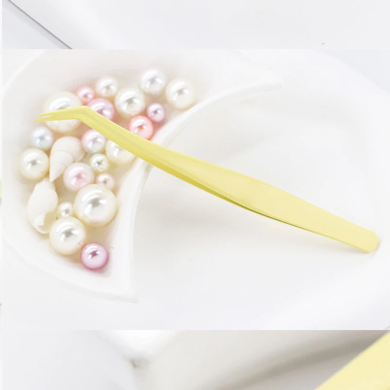 Antihaft-Applikator, Wimpern ohne Klebstoff, Antihaftbeschichtete Edelstahl-Pinzette, Wimpern ohne Klebstoff, Anfängerfreundliche Werkzeuge – Detail 10