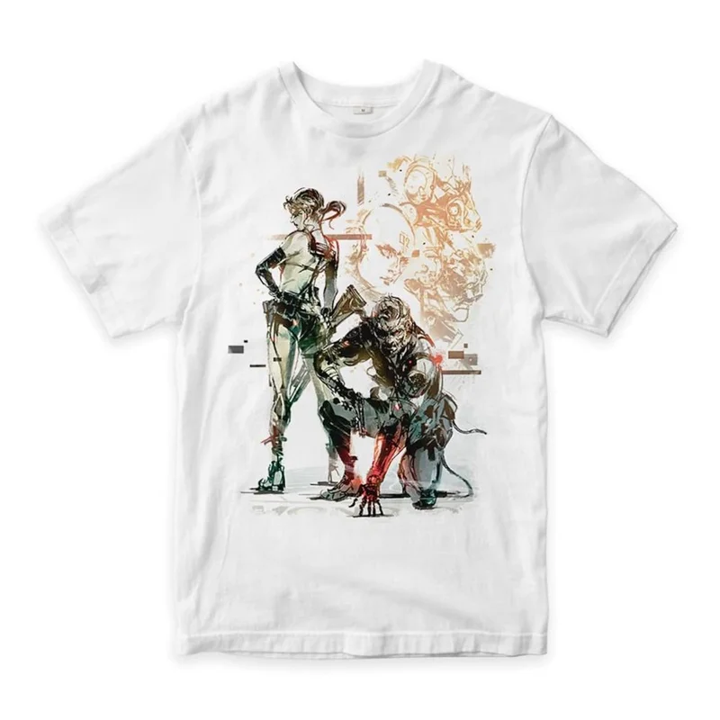 The Phantom Pain Metal Gear Solid Snake Graphic T-shirt Stealth Foxhound Tee Classic Unisex Gamer Apparel Kojima Fan Gift Tops