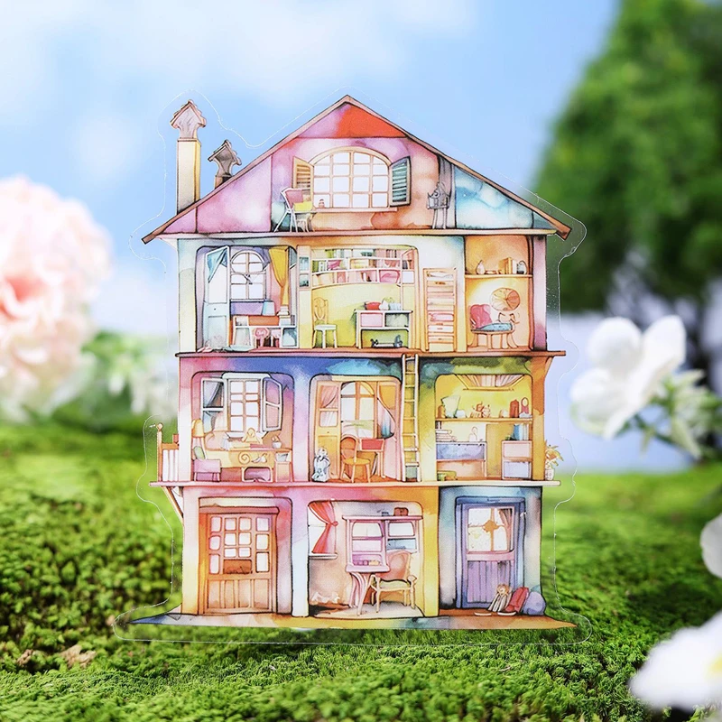 

Mr. Paper 1 стиль 30 шт./пакет мечтательная кабина тематическая сцена наклейки креативные наклейки для справочника DIY скрапбук чехол для телефона