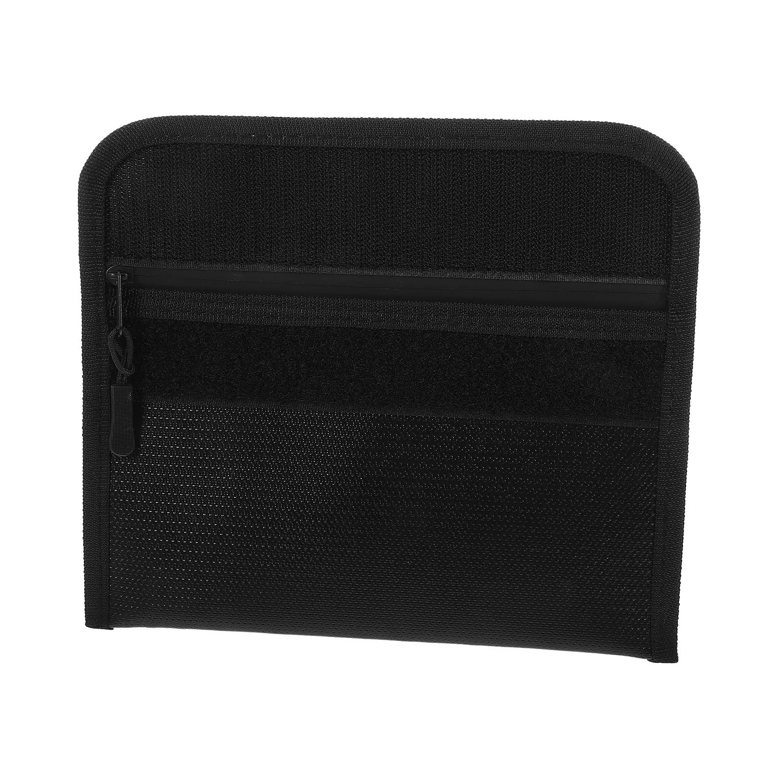 

Fireproof Waterproof Document Bag Large Capacity Silicone Fiber Fabric Zippered Pouch for Receipts Cash Files Storage Organizer