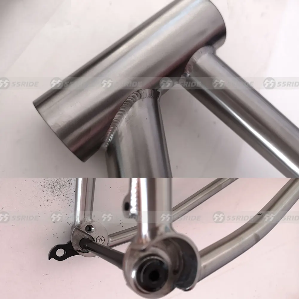 700C Titanium Alloy Lightweight Road Bicycle Frame Flat Mount Disc Brake BB68 for Enhanced Cycling Experience - view 4