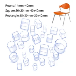 Furniture Leg caps Chair leg caps Transparent Table Chair Foot Cover Silicone Wear-resistant Cap Noise Reduction Protect Floor