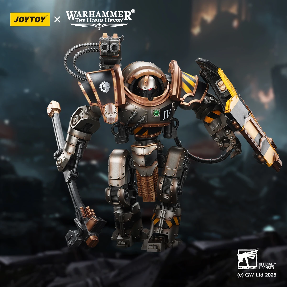 

【Доставка в течение 24 часов】Фигурка JOYTOY Warhammer 40K Iron Warriors Iron Circle Domitar-Ferrum Class Battle-automata 1/18