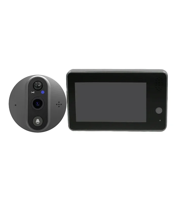 ED-500PA HD1080P image Tuya smart visual cat eye Remote monitoring Battery Wifi Peephole Video Doorbell  4.3-inch display
