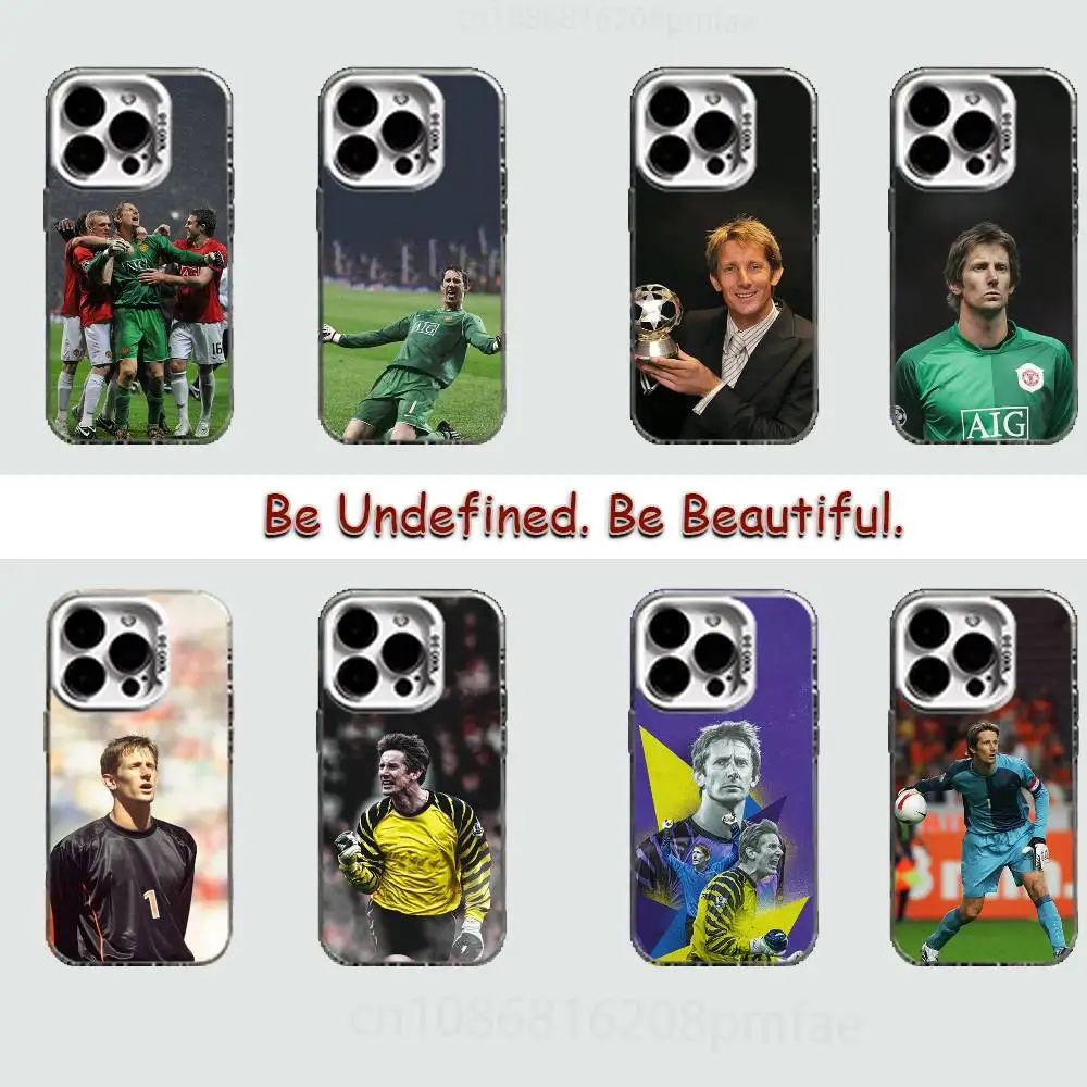 

Goalkeeper E-Edwin van der S-Sar White Shockproof Phone Case For iPhone 17,16,15,14,13,12,11,Pro,XS,Max,Plus,Mini,SE