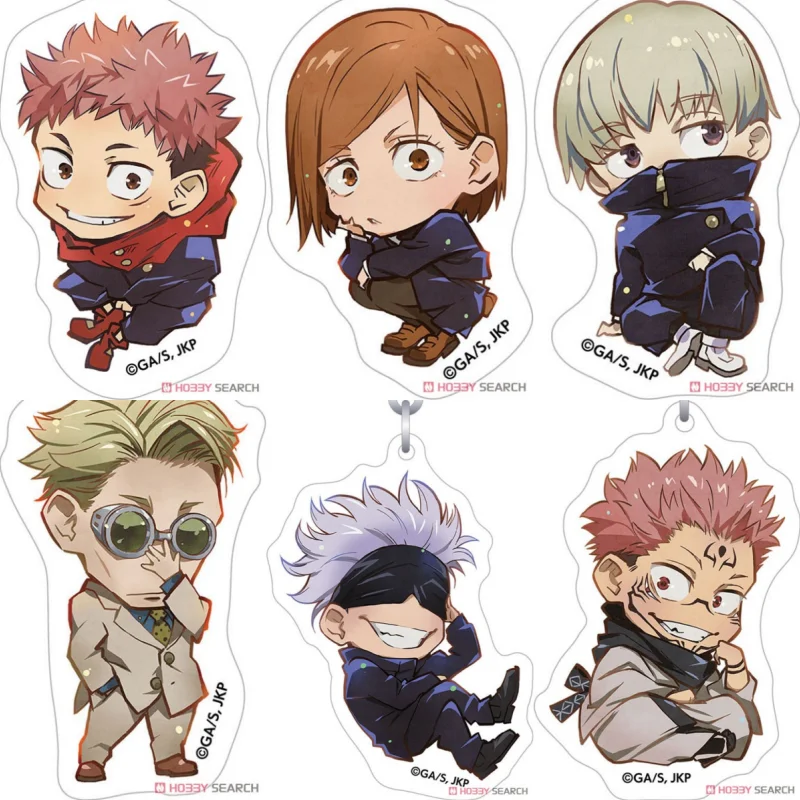 

Брелок из переработанного акрила для фанатов аниме Jujutsu Kaisen: Юдзи Итадори, Нобара Кугисаки, Тоэ Инумаки, Кенто Нанами, Рёмен Сукуна. Отличный подарок.
