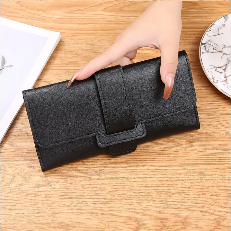Womens Wallet Fashion PU Leather Large Capacity Long Wallet with Multiple Card Positions Stylish Wallet for Dating Work Shopping