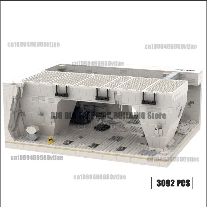 映画シーンベースハンガーベイ MOC ビルディングブロック医療ベイ廊下技術レンガコマンドセンターおもちゃギフト