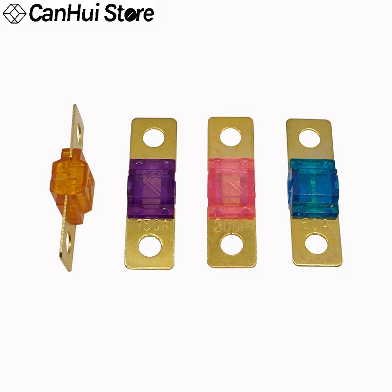 1-5pcs Mini 32V Auto Stereo Audio AFS Fuse 20A 30A 40A 50A 60A 70A 80A 100A 125A 150A 200A ANL Gold Plated Stud Car Fusibles