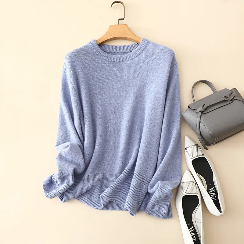 

aliaga europe must have winter trendy loose casual 100% cashmere sweaters pullover for women