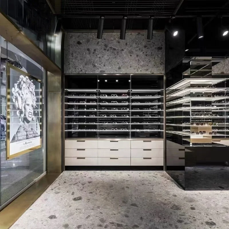 customized.Optical Shop Interior Design Decoration Sunglasses Retail Store Design Glasses Shop Display Showcase Furniture