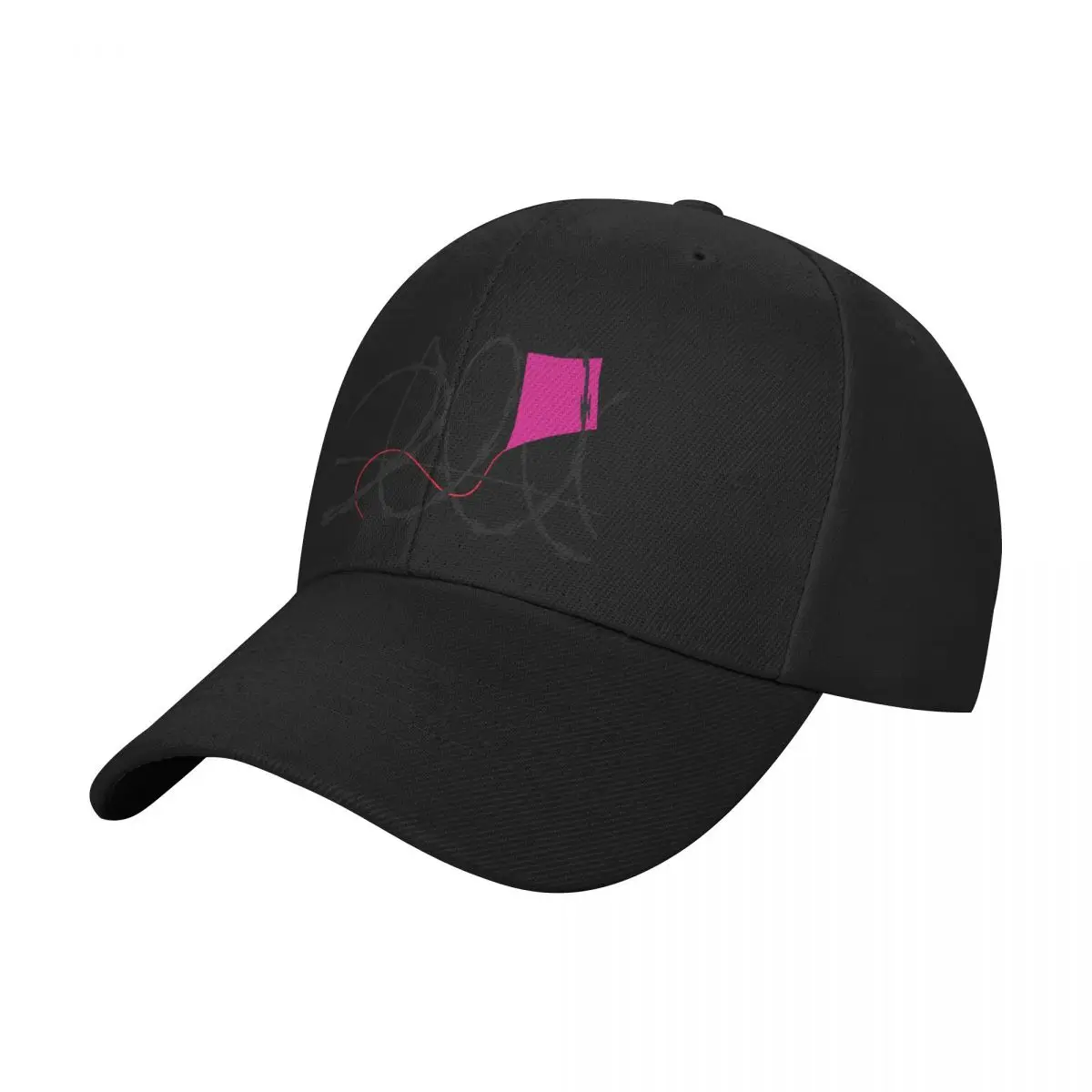 Pink kite behind bars Baseball Cap Golf Hat Man Wild Ball Hat Visor Girl Men's