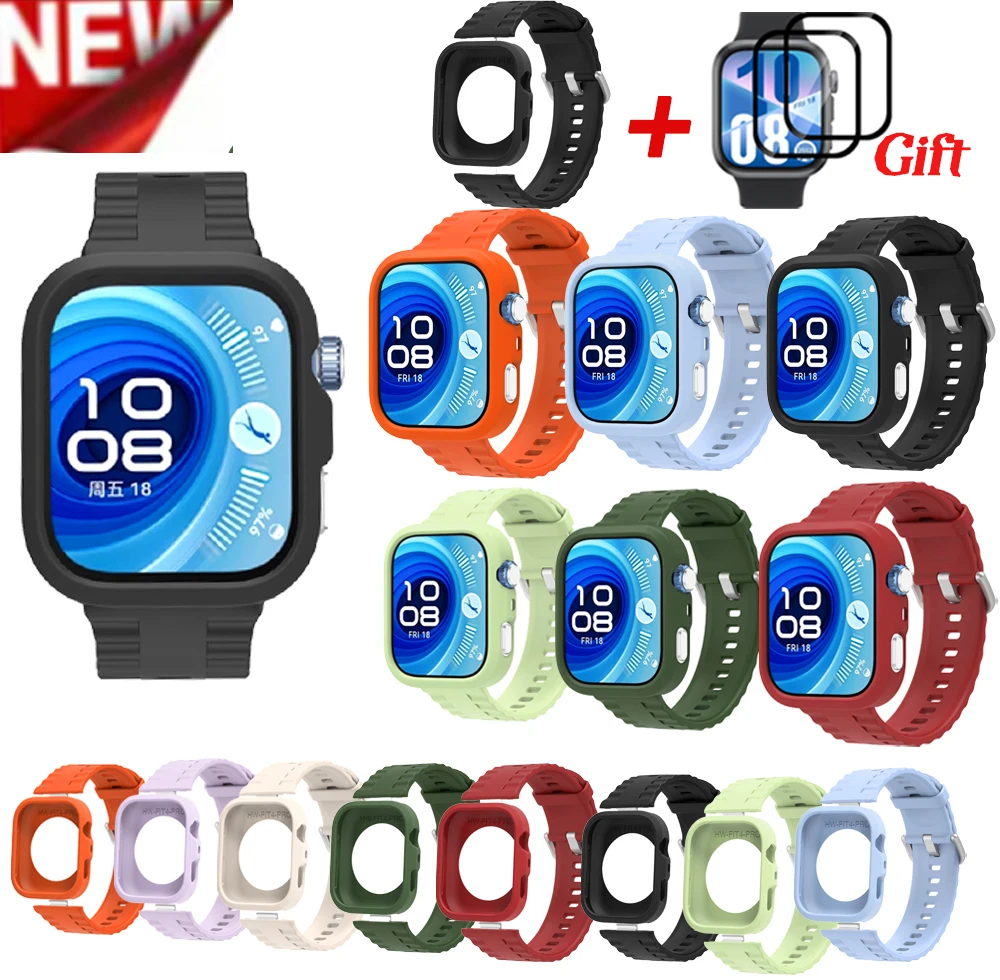 

TPU Case+ Silicon For Huawei Watch Fit 4 /Fit4 Pro Protector Cover Bumper Screen Protection Watch Case Wristband Replacement