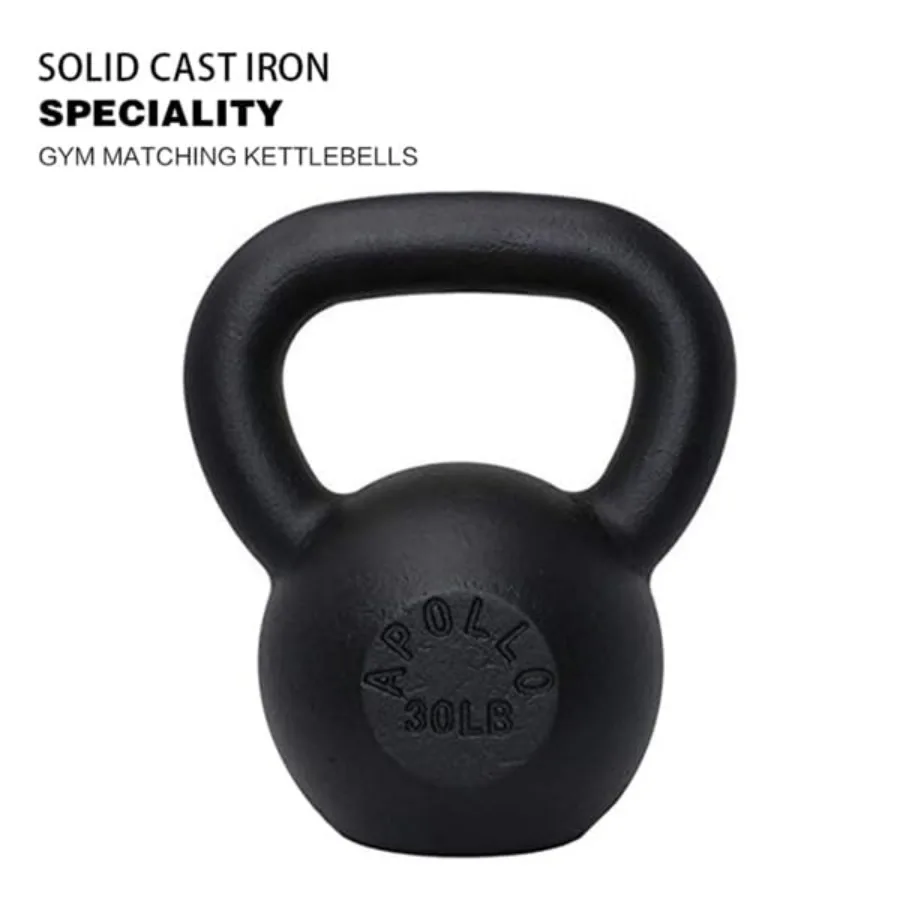 أجراس Kettlebells من الحديد الزهر الصلب سعة 30 رطل مثالية لتدريب قوة صالة الألعاب الرياضية المنزلية وبناء العضلات مع تصميم متين لفعال
