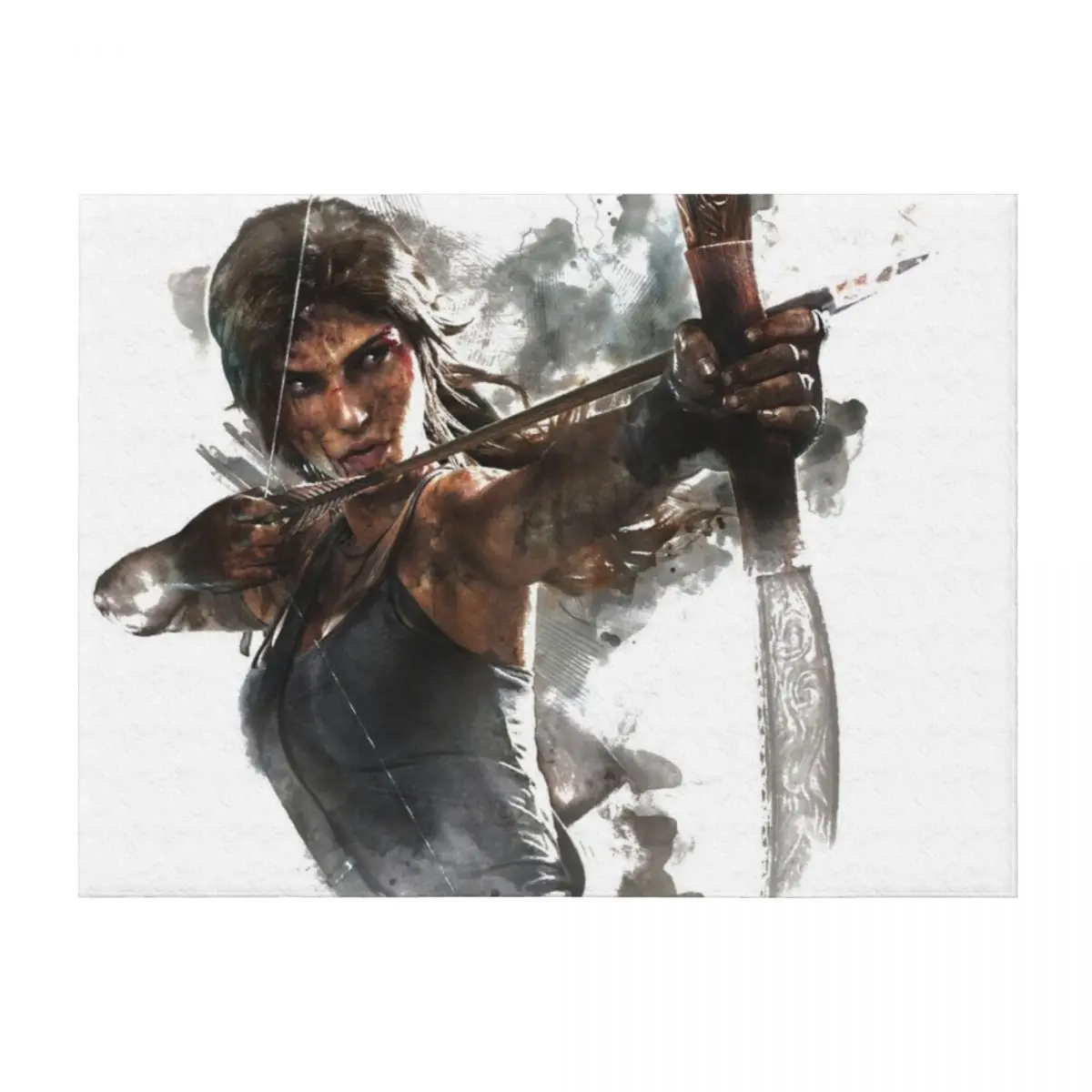 

Tomb Raider Painting Throw Blanket Sleeping Bag Soft Plush Plaid Soft Beds Decorative Sofa Blankets