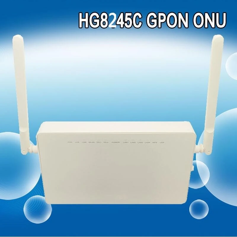 100% Original new XPON ONU EPON HG8245C ONT termianl with 4FE+voice+wifi English software compatible  HW HIOSO V SOL OLT