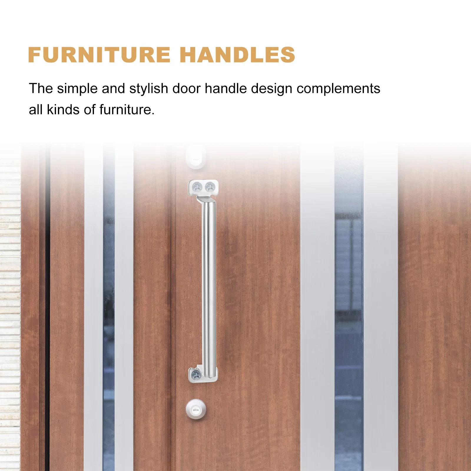 

Handle Stainless Steel Cabinet Handles Corrosion Resistant Modern Design Door Pulls for Kitchen Bedroom Closet