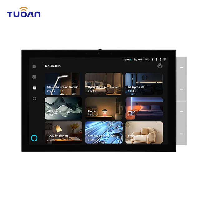 Host 10 Inch Smart Home Appliances Tuya Zigbee Gateway  Multi-function Smart Home Control Panel with Wall Switch Function