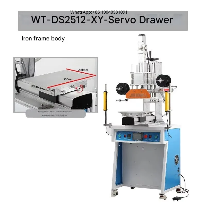 Automatic High Pressure Pneumatic Hot Foil Stamping Machine Gilding Pressing Embossing Bronzing for Leather Sale Hot Stamping