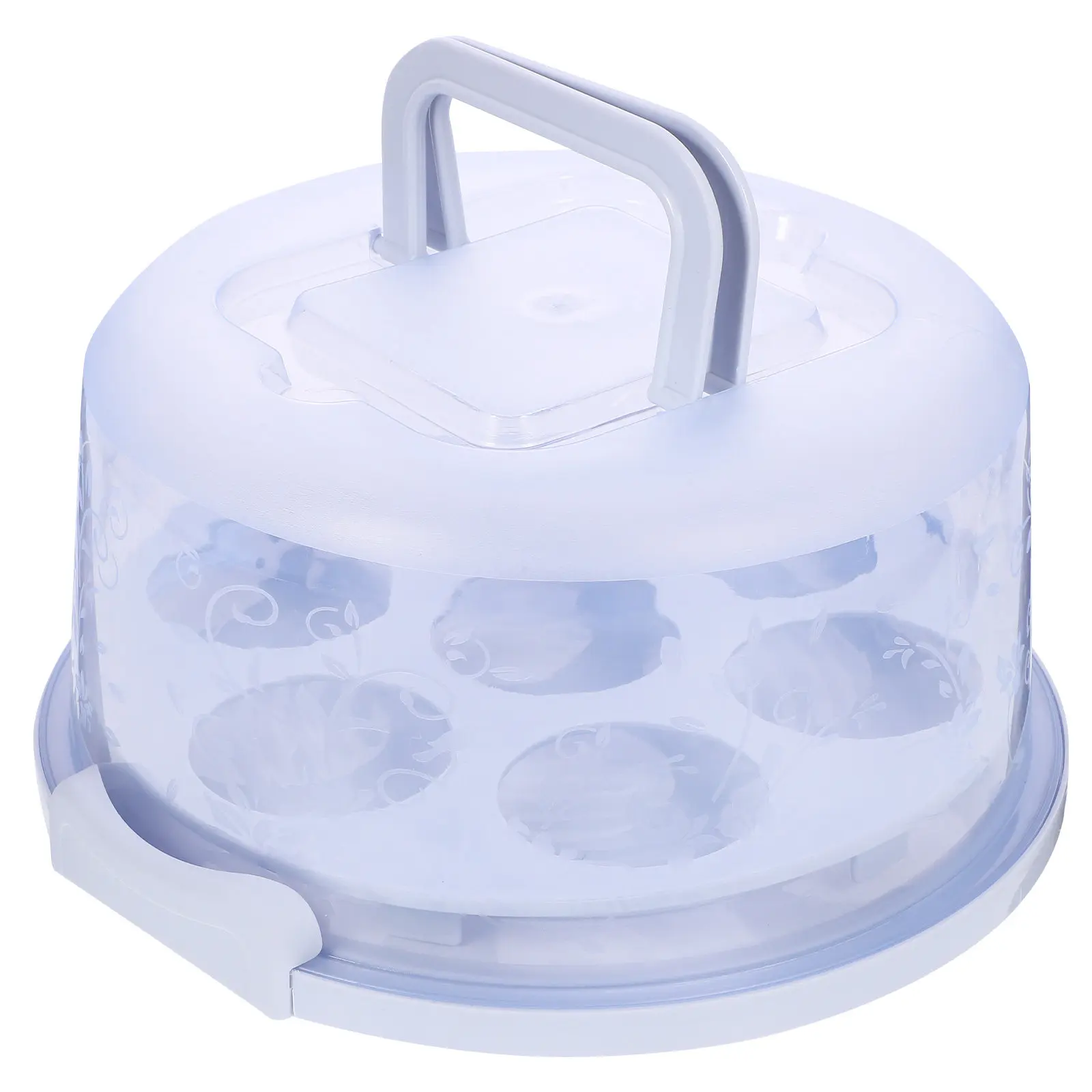 Portable Clear Cupcake Box with Tight Seal Lid Food Storage Container for Birthday Party Cafe Bakery Gift Packaging Bulk Dessert
