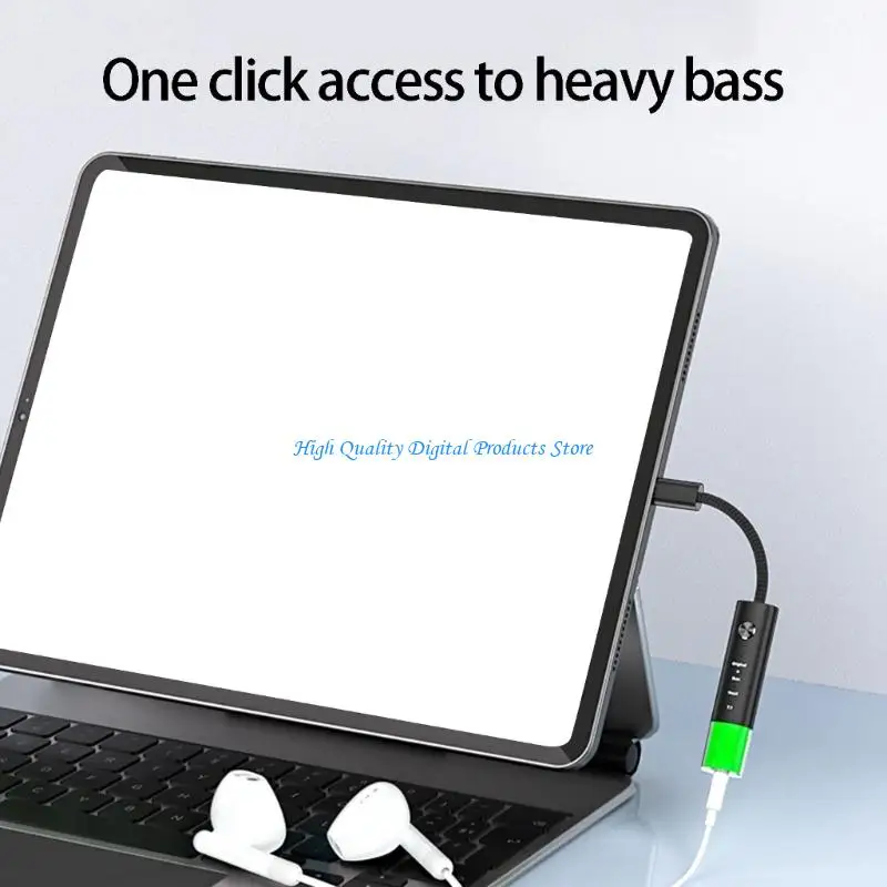 

U2JE Type C To 35mm Auditory Converter With Inlined Controls Easy Music Management