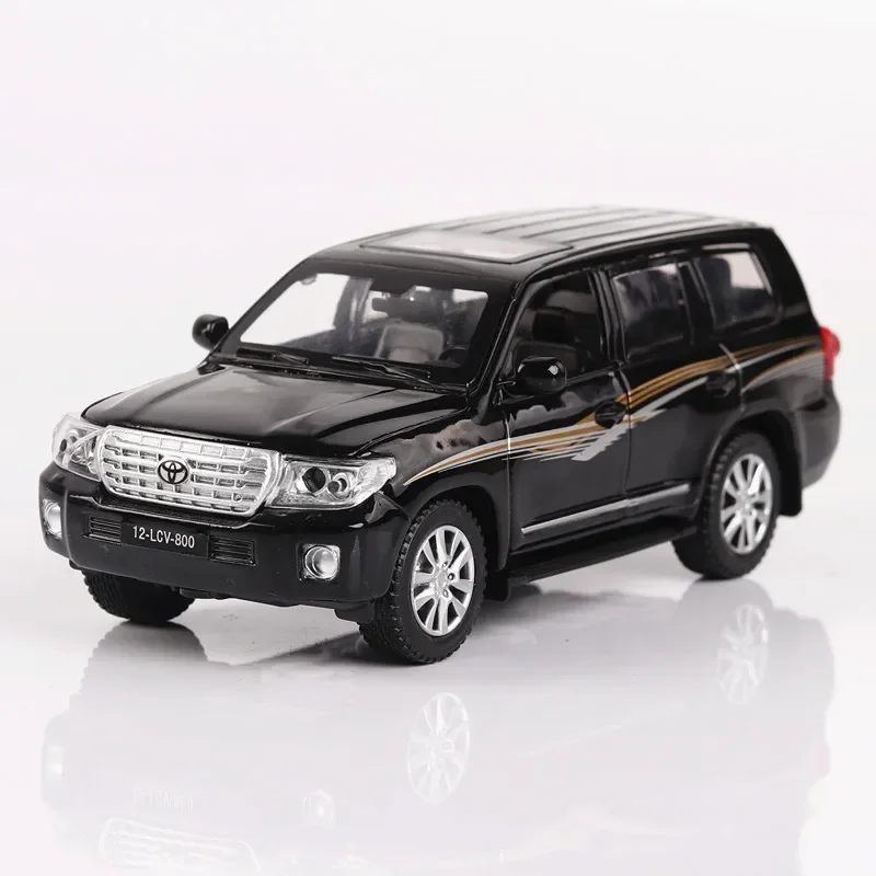 Simulation 1:32 Model for Toyota LAND CRUISER Vehicles Alloy Diecast Car Model Toys with Pull Back Sound Light Children Kids