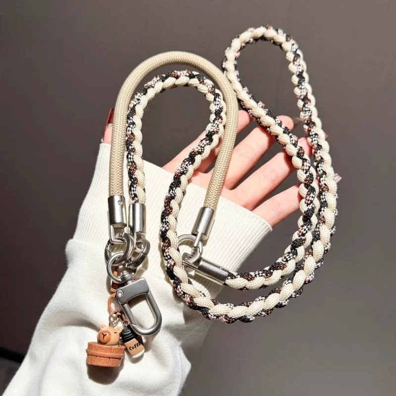 حبل هاتف Kpibara Titanium باللون الأصلي، نمط كروس عالي الجودة، حزام متعدد الوظائف مضاد للفقدان