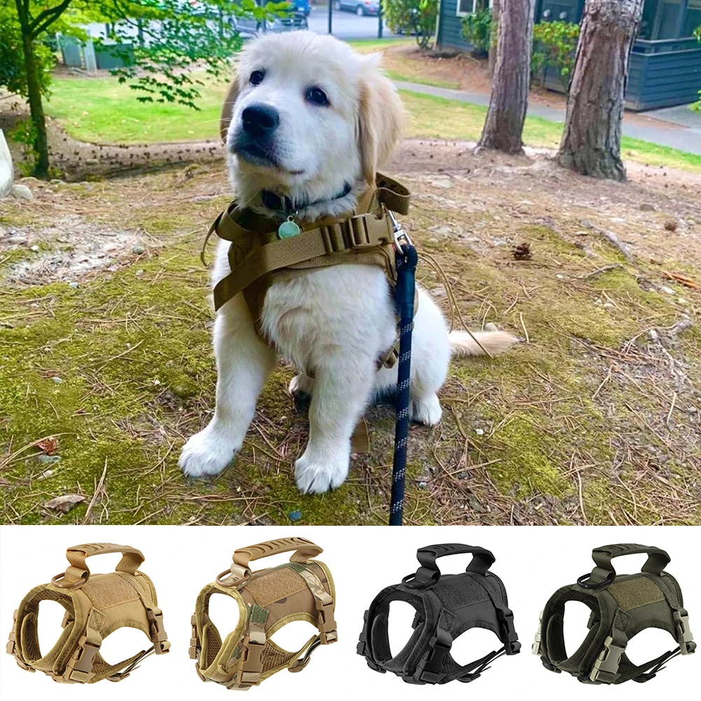 Arnés táctico ajustable para perro pequeño, chaleco K9 para perro, cachorro, gato, entrenamiento, trabajo, servicio militar