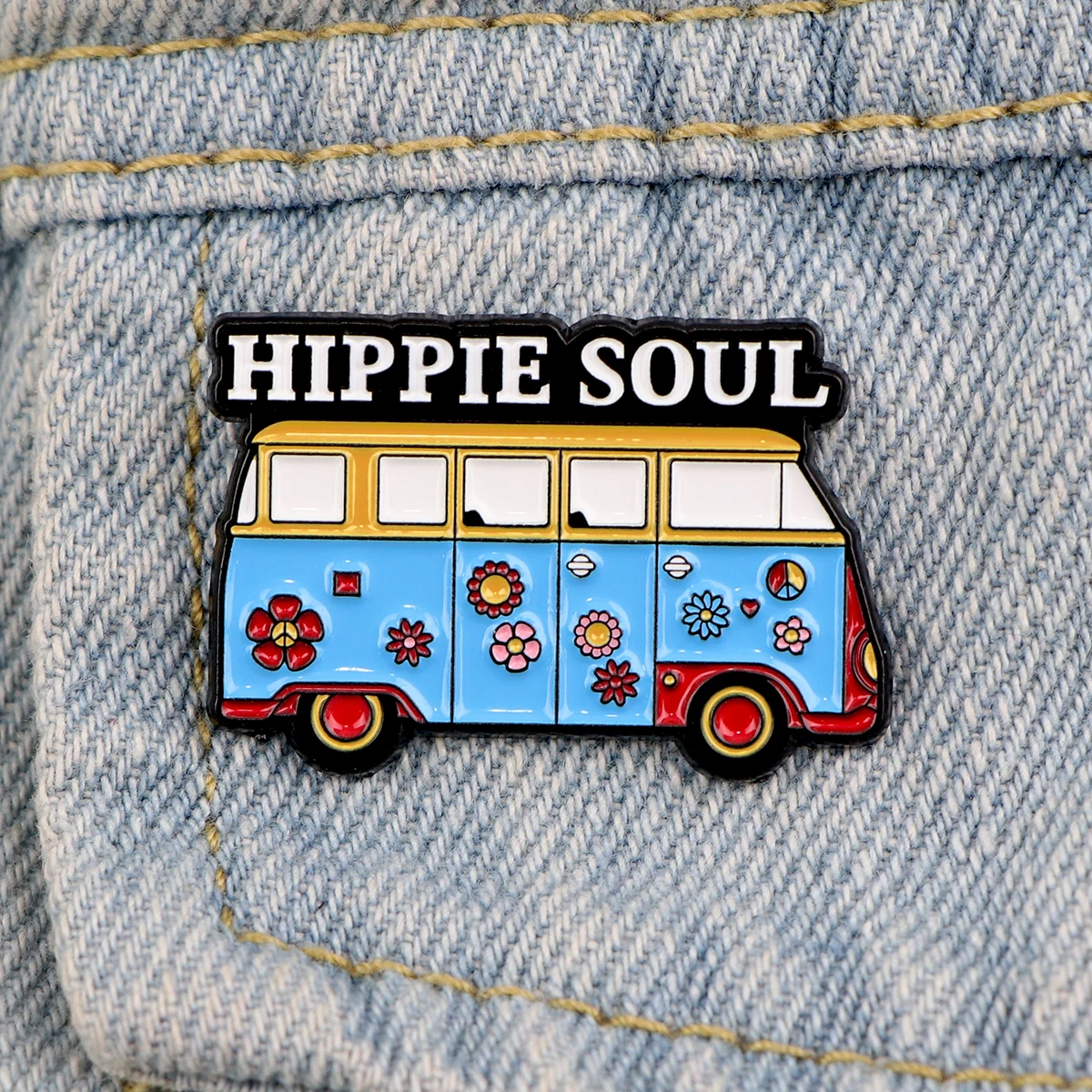 Bus Enamel Pin Car Brooch Pines Funny Lapel Pins Badge on Backpack Clothing Accessories Fashion Jewelry Friends Gifts