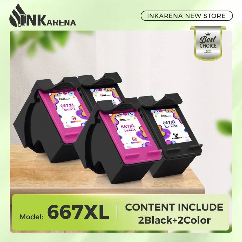 

667XL Printer Ink Cartridge For HP Deskjet Plus Ink Advantage 6075 6475 6476 1275 2374 2375 2376 2775 2776 Printer For HP 667 XL